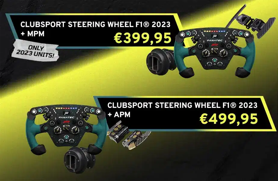 Fanatec Black Friday F1 2023 Steering wheel